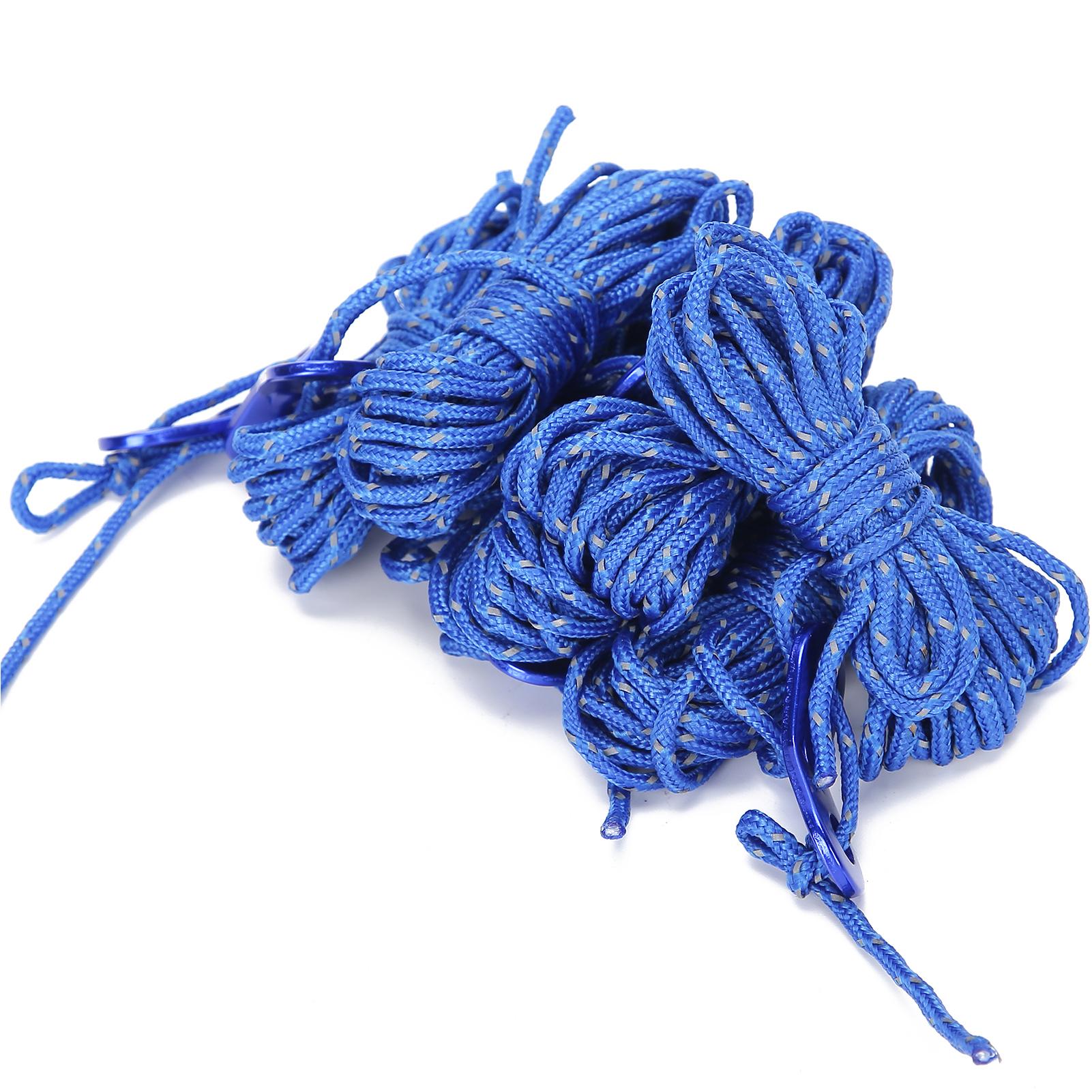 6pcs 13ft 3mm Paracord Reflective Rope Wind Tent String for Camping Canopy Outdoor Activities
6pcs 13ft 3mm Paracord Reflective Rope Wind Tent String for Camping Canopy Outdoor Activities