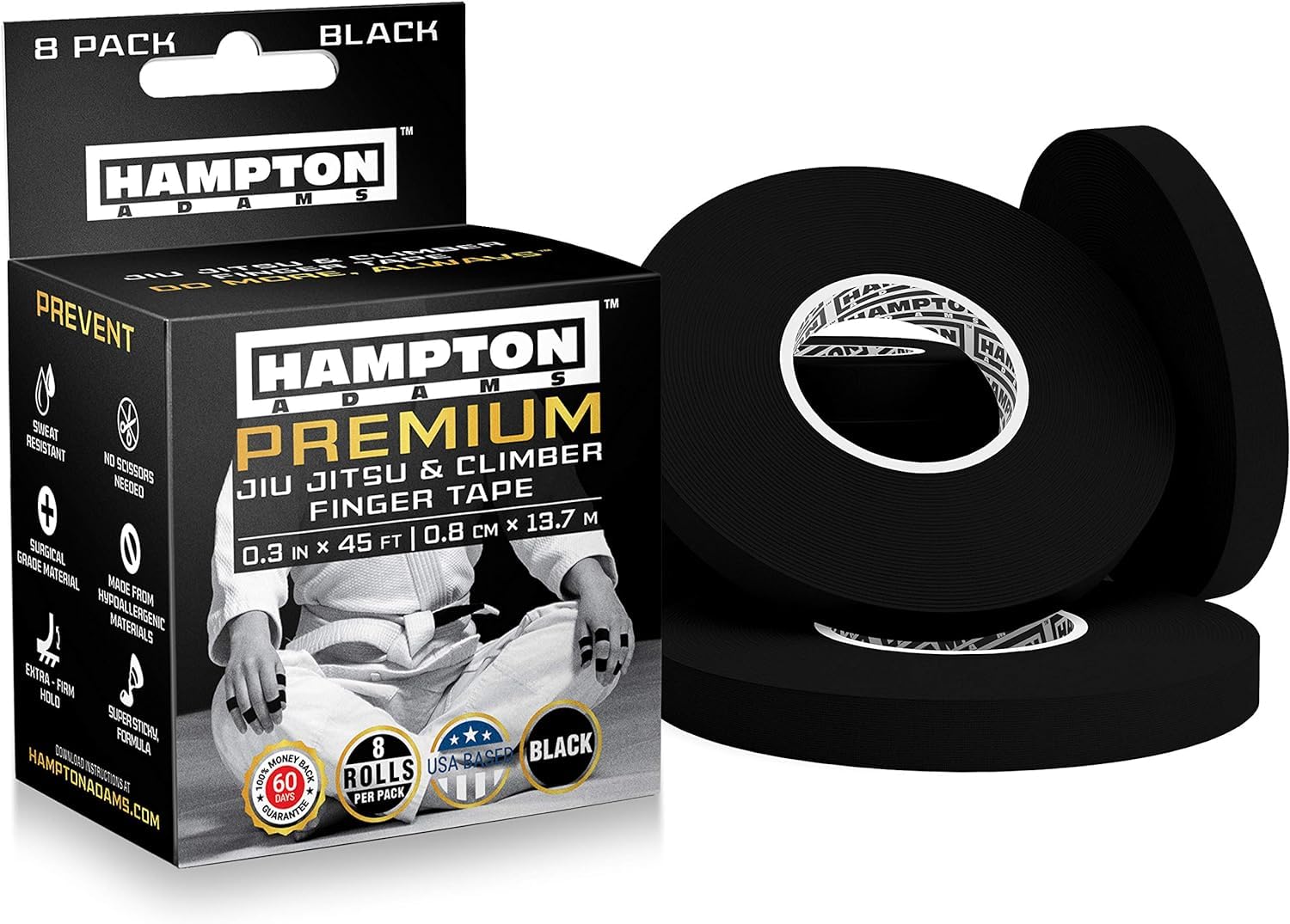 Hampton Adams Finger Tape PREMIUM 8 Rolls Taping Jiu Jitsu BJJ Climbing Оригинальный продукт (черный) чёрный
Hampton Adams Finger Tape PREMIUM 8 Rolls Taping Jiu Jitsu BJJ Climbing Оригинальный продукт (черный) чёрный