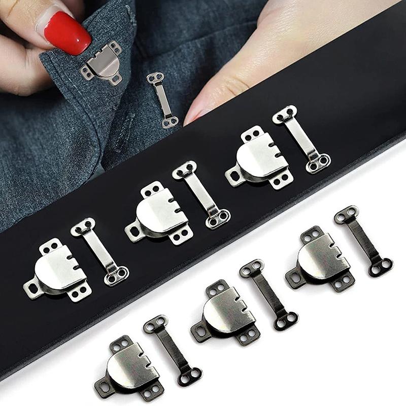 10Set/bag Metal Trousers Suit Pants Hook Button Skirt Garment Invisible Hooks DIY Pants Adjustment Buckle Sewing Accessory
10Set/bag Metal Trousers Suit Pants Hook Button Skirt Garment Invisible Hooks DIY Pants Adjustment Buckle Sewing Accessory