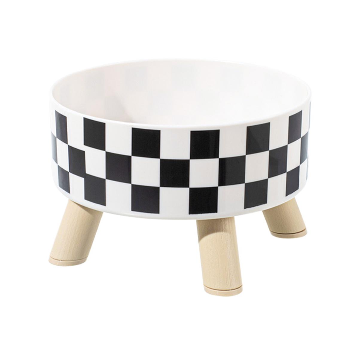 Pet cat and dog plastic bowl with polka dot checkerboard pattern, non-slip and easy to clean чорний
Pet cat and dog plastic bowl with polka dot checkerboard pattern, non-slip and easy to clean чорний