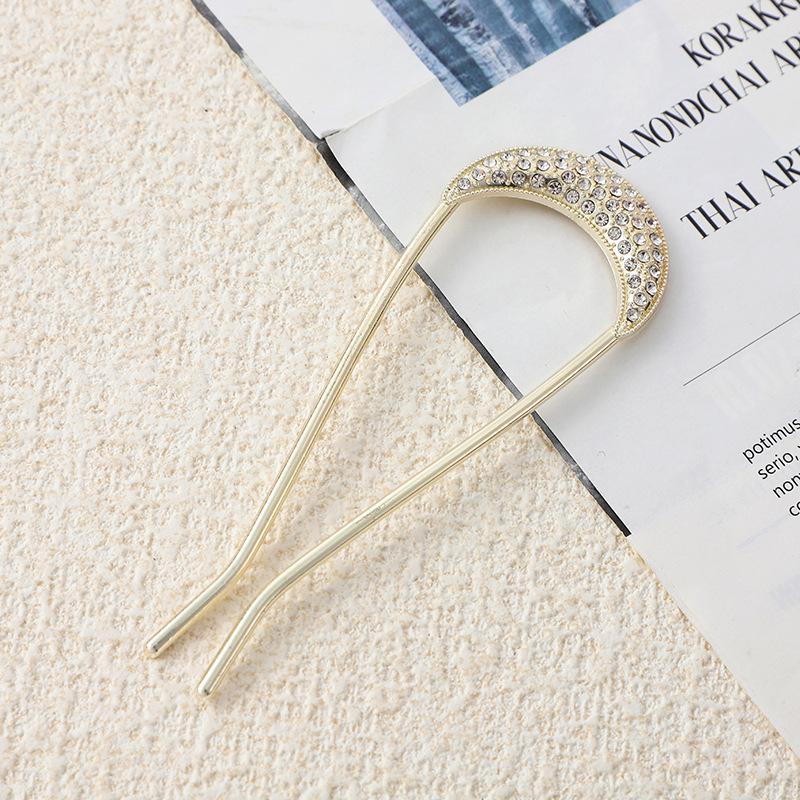 Retro High-End Rhinestone U-Shaped Hairpin, Women S Jewelry, Back Of The Head, Ball Head, Disc Hair Artifact, Plug Comb, Simple Hair Accessories
Retro High-End Rhinestone U-Shaped Hairpin, Women S Jewelry, Back Of The Head, Ball Head, Disc Hair Artifact, Plug Comb, Simple Hair Accessories