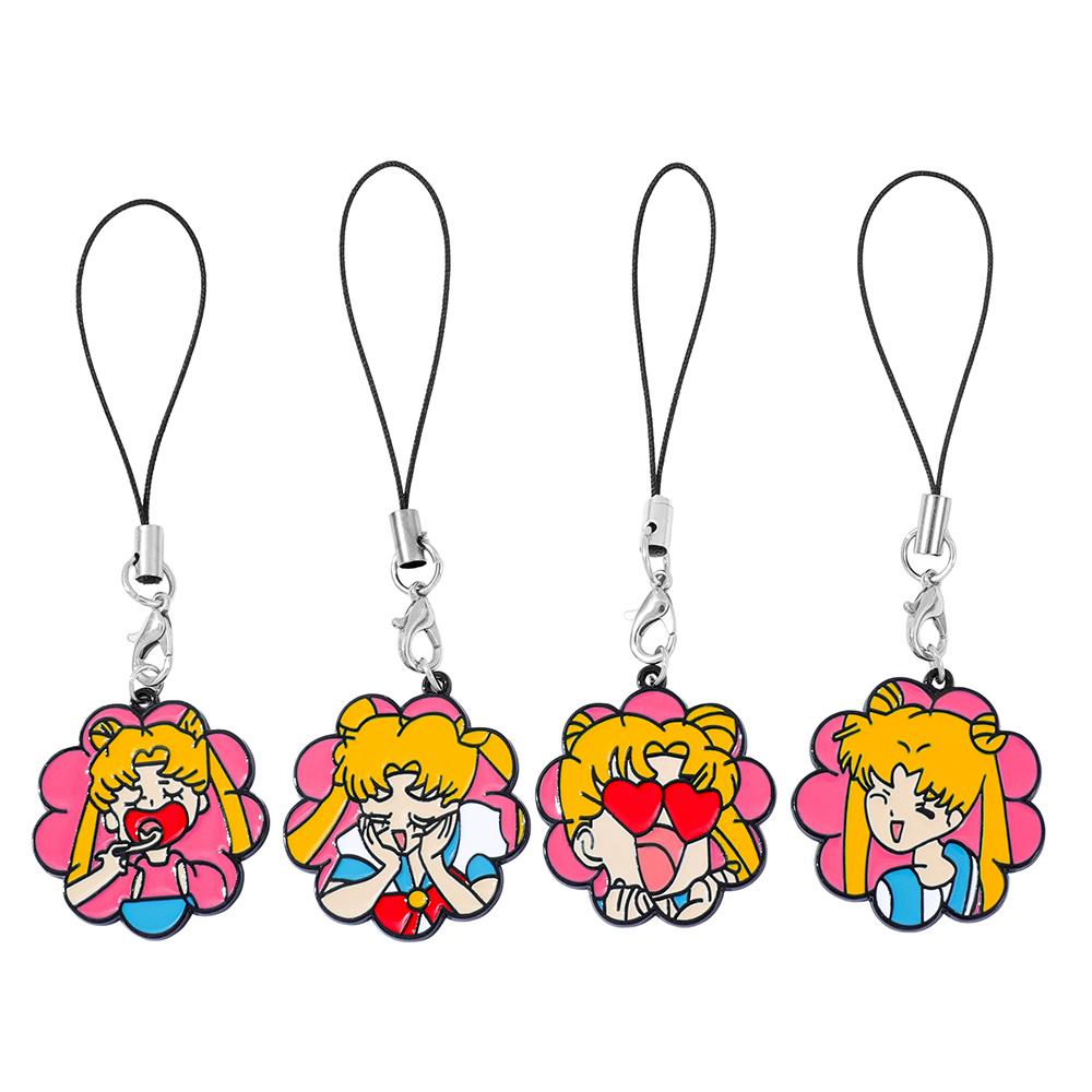 4pcs Sailor Moon Cosplay Keychain Unisex Kawaii Keyring Key Chain Phone Chain Bag Pendant Accessories Prop
4pcs Sailor Moon Cosplay Keychain Unisex Kawaii Keyring Key Chain Phone Chain Bag Pendant Accessories Prop