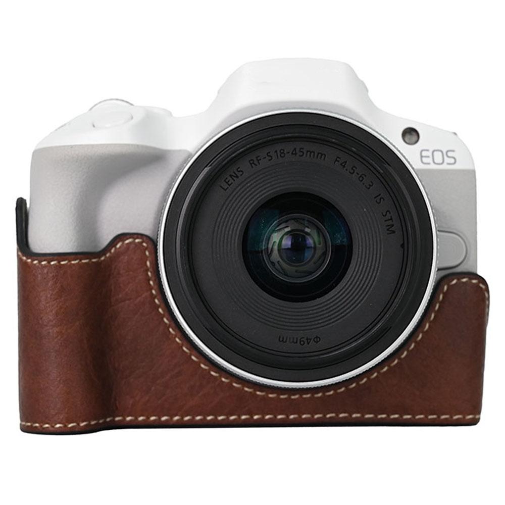 Для камери Canon EOS R100/R50 База Знімна батарея PU шкіра з текстурою личі Захисний чохол D
Для камери Canon EOS R100/R50 База Знімна батарея PU шкіра з текстурою личі Захисний чохол D