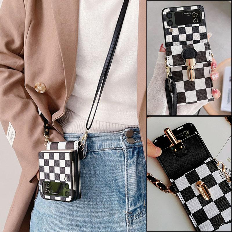 Для Flip 4 Case Girl Crossbody Длинный пояс Цепочка Шахматная доска Кошелек Чехол для телефона для Samsung Galaxy Z Flip 4 3 5G Gird Pattern Кожаный чехол для кошелька
Для Flip 4 Case Girl Crossbody Длинный пояс Цепочка Шахматная доска Кошелек Чехол для телефона для Samsung Galaxy Z Flip 4 3 5G Gird Pattern Кожаный чехол для кошелька