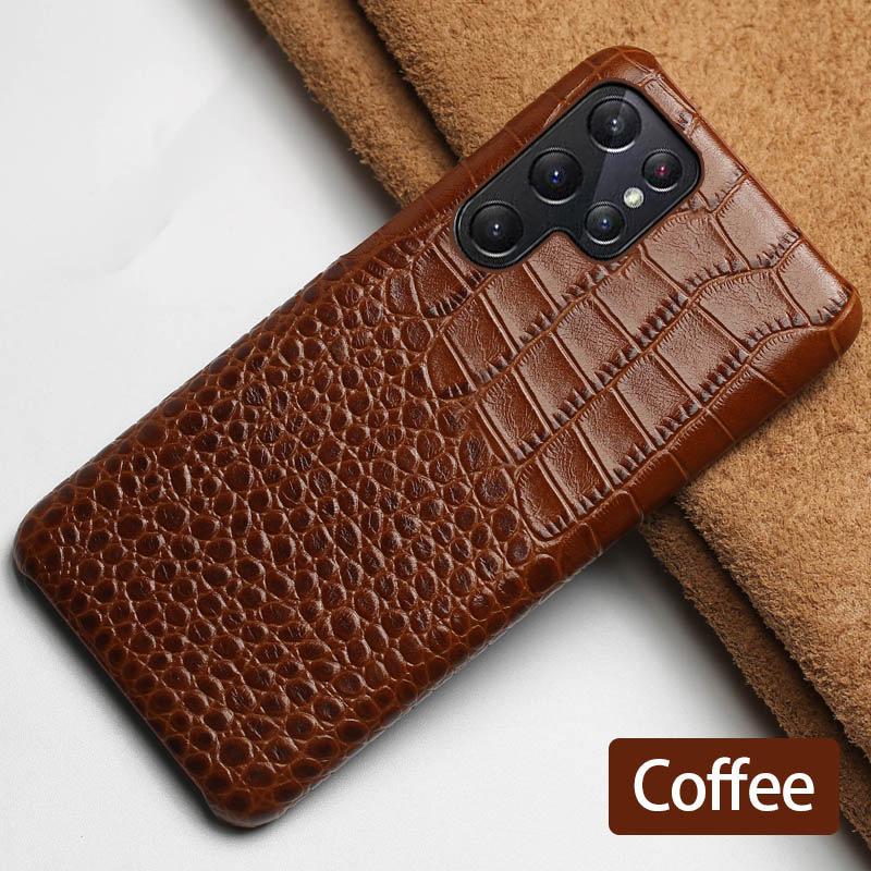 Retro Crocodile Pattern Cowhide Leather Case for Samsung Galaxy S25 Ultra S24 FE S23 S22 S21 Plus S20 Note20 Edge Hard Shell Galaxy Note20 Ultra темно-коричневого кольору
Retro Crocodile Pattern Cowhide Leather Case for Samsung Galaxy S25 Ultra S24 FE S23 S22 S21 Plus S20 Note20 Edge Hard Shell Galaxy Note20 Ultra темно-коричневого кольору