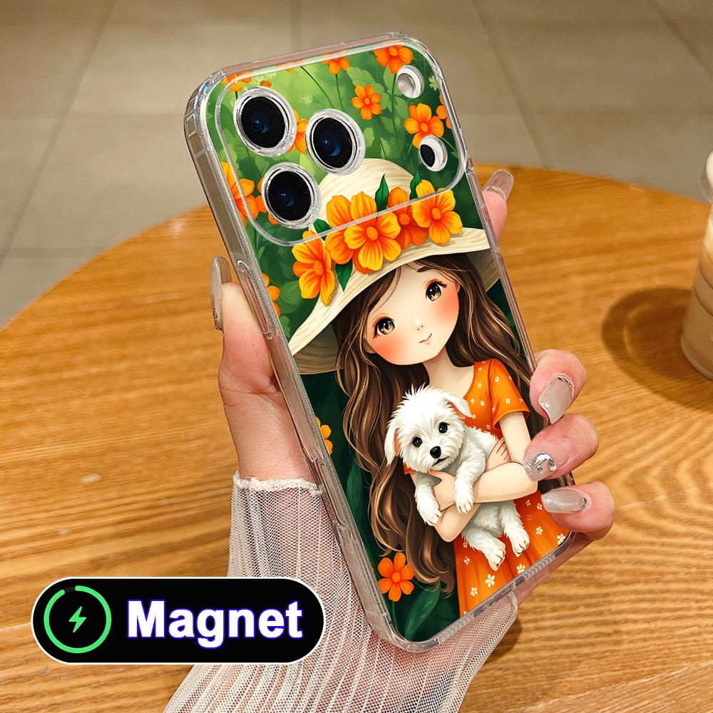 Girl Dog Puppy Clear TPU Magsafe Mobile Phone Case for iPhone 17 16 15 14 13 12 11 Air Pro Max Plus Mini Colorful Cover iPhone 11 Pro Max
Girl Dog Puppy Clear TPU Magsafe Mobile Phone Case for iPhone 17 16 15 14 13 12 11 Air Pro Max Plus Mini Colorful Cover iPhone 11 Pro Max