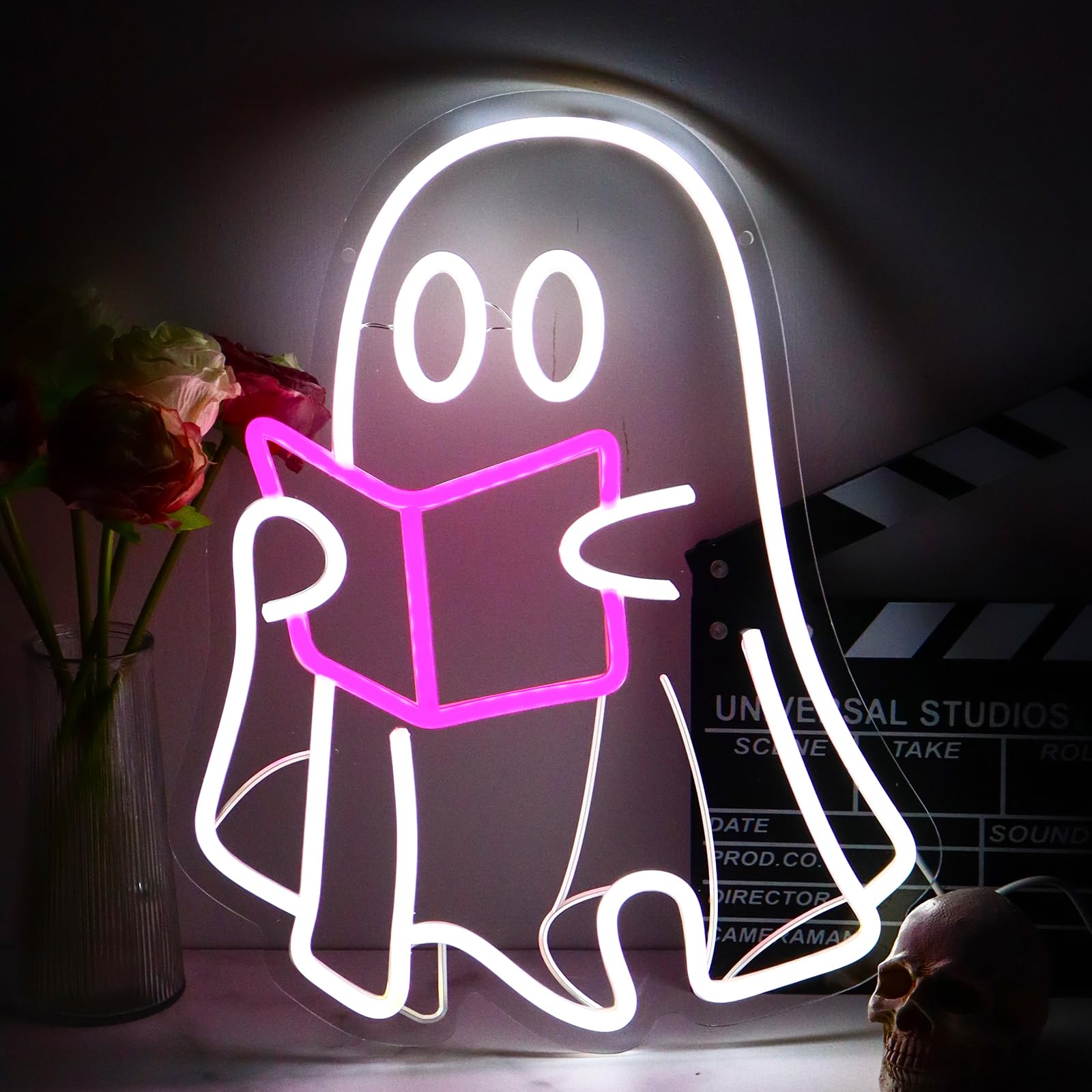 Witch Hat Ghost Neon Sign for Wall Decor Halloween Spooky Ghost LED Sign Gothic Lamp for Bedroom Bar Halloween House Party Decor
Witch Hat Ghost Neon Sign for Wall Decor Halloween Spooky Ghost LED Sign Gothic Lamp for Bedroom Bar Halloween House Party Decor