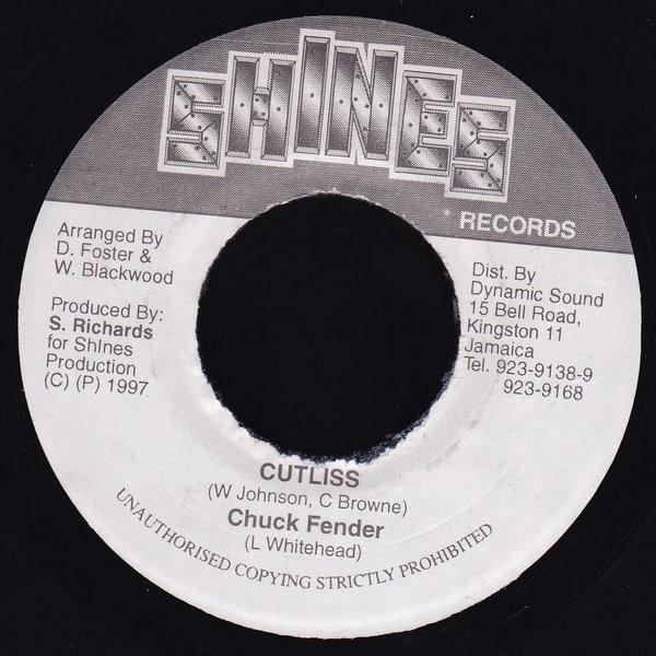 7inch Record CHUCK FENDER - Cutliss NONE Shines Records 1997 Jamaica Reggae, Ska & Dub Used
7inch Record CHUCK FENDER - Cutliss NONE Shines Records 1997 Jamaica Reggae, Ska & Dub Used