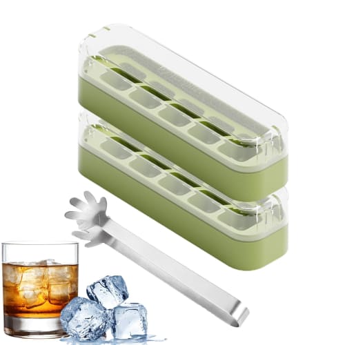2 Ice Cube Trays with Lids and 1 Ice Clip, 5-Grid Ice Cube Case, Cute Ice Tray, Mini Ice Cream Maker, Small, 4-Corner Shape, Portable, Easy-to-Open St
2 Ice Cube Trays with Lids and 1 Ice Clip, 5-Grid Ice Cube Case, Cute Ice Tray, Mini Ice Cream Maker, Small, 4-Corner Shape, Portable, Easy-to-Open St
