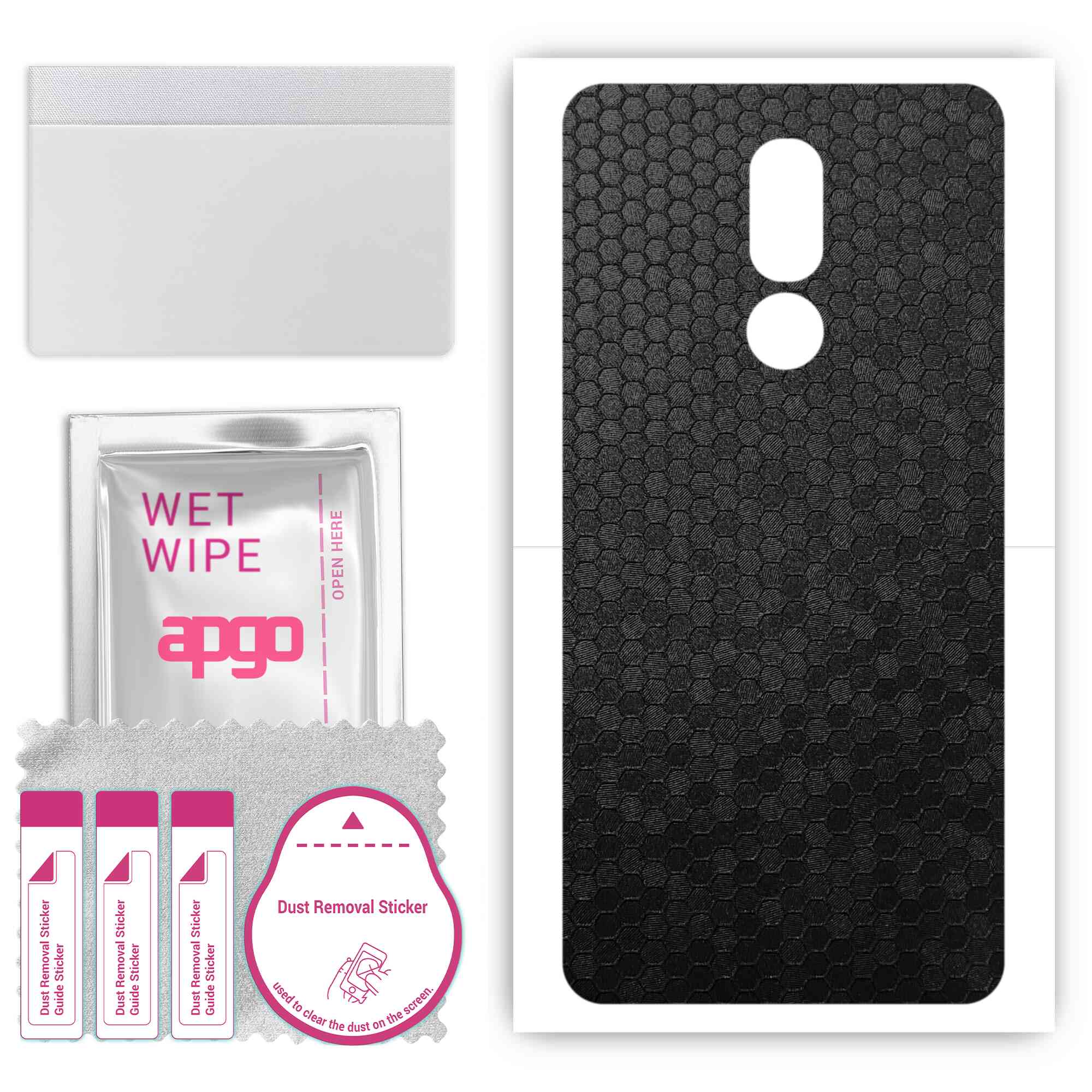 apgo Protective Skin Sticker for the back compatible with Cubot R9 , Wrap Film, Foil, Vinyl - Pattern Black Honeycomb
apgo Protective Skin Sticker for the back compatible with Cubot R9 , Wrap Film, Foil, Vinyl - Pattern Black Honeycomb