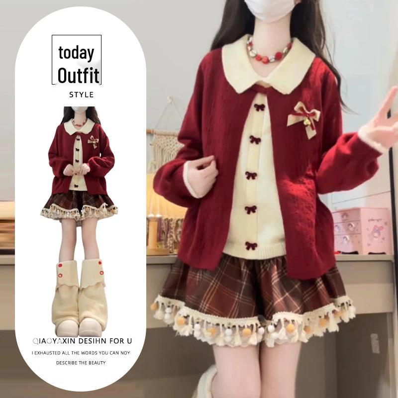 Trendy Chic Two-Piece: Knit Sweater & High-Waisted Plaid Skirt Set 2XL (suitable for 125-140 jin)
Trendy Chic Two-Piece: Knit Sweater & High-Waisted Plaid Skirt Set 2XL (suitable for 125-140 jin)