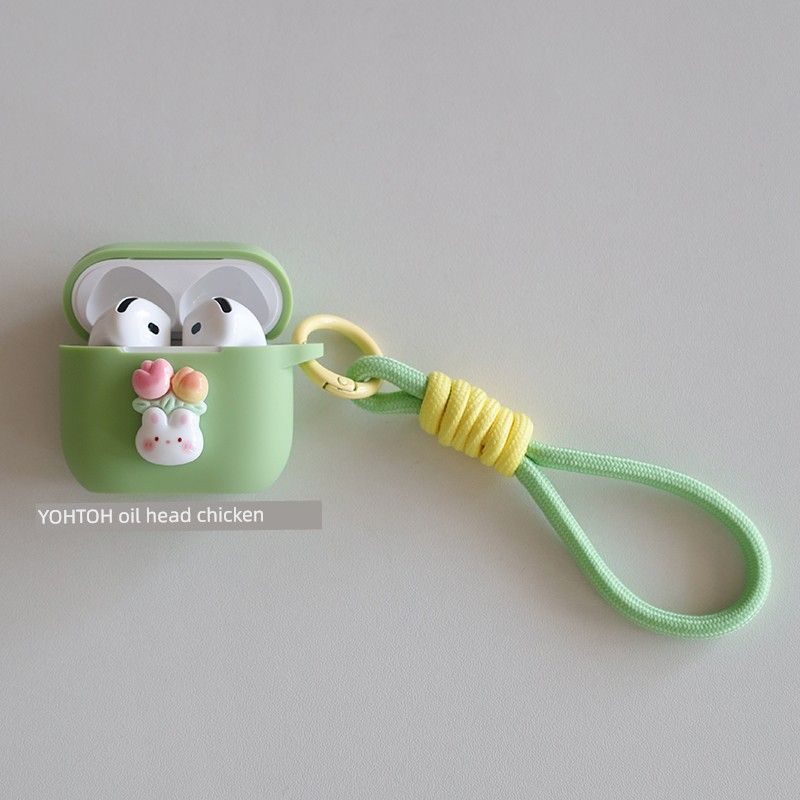 Headset Protective Case 1/2 Generation Earphone Case AirPods Pro2 Generation Shatter-resistant 3 Generation One-Piece Pro Anti-Lost Soft Case Apple AirPods4 Green + lanyard
Headset Protective Case 1/2 Generation Earphone Case AirPods Pro2 Generation Shatter-resistant 3 Generation One-Piece Pro Anti-Lost Soft Case Apple AirPods4 Green + lanyard