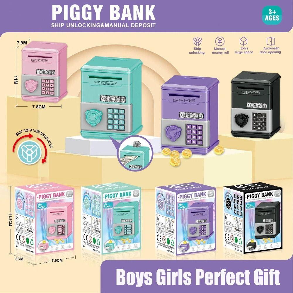 ATM Cash Saving Money Box Password Money Saving Bank New Children s Piggy Bank Boys Girls зелений
ATM Cash Saving Money Box Password Money Saving Bank New Children s Piggy Bank Boys Girls зелений
