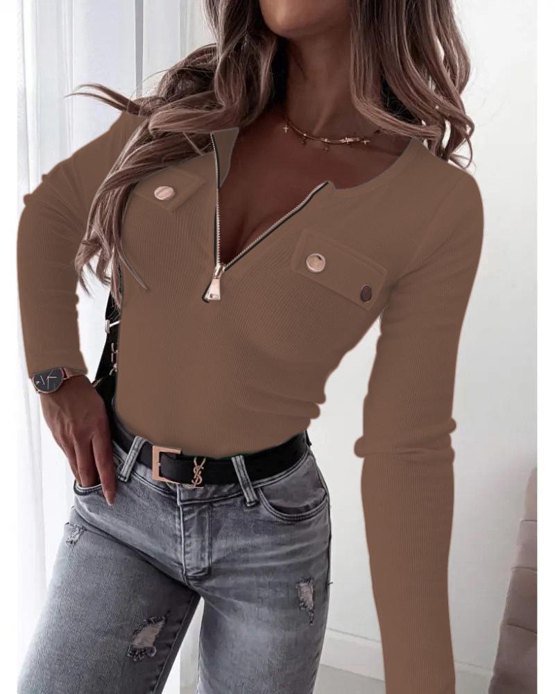 Women s Slim Fit Ribbed Knit V-neck Pullover with Metal Zipper (2025 Collection) Medium кавовий
Women s Slim Fit Ribbed Knit V-neck Pullover with Metal Zipper (2025 Collection) Medium кавовий