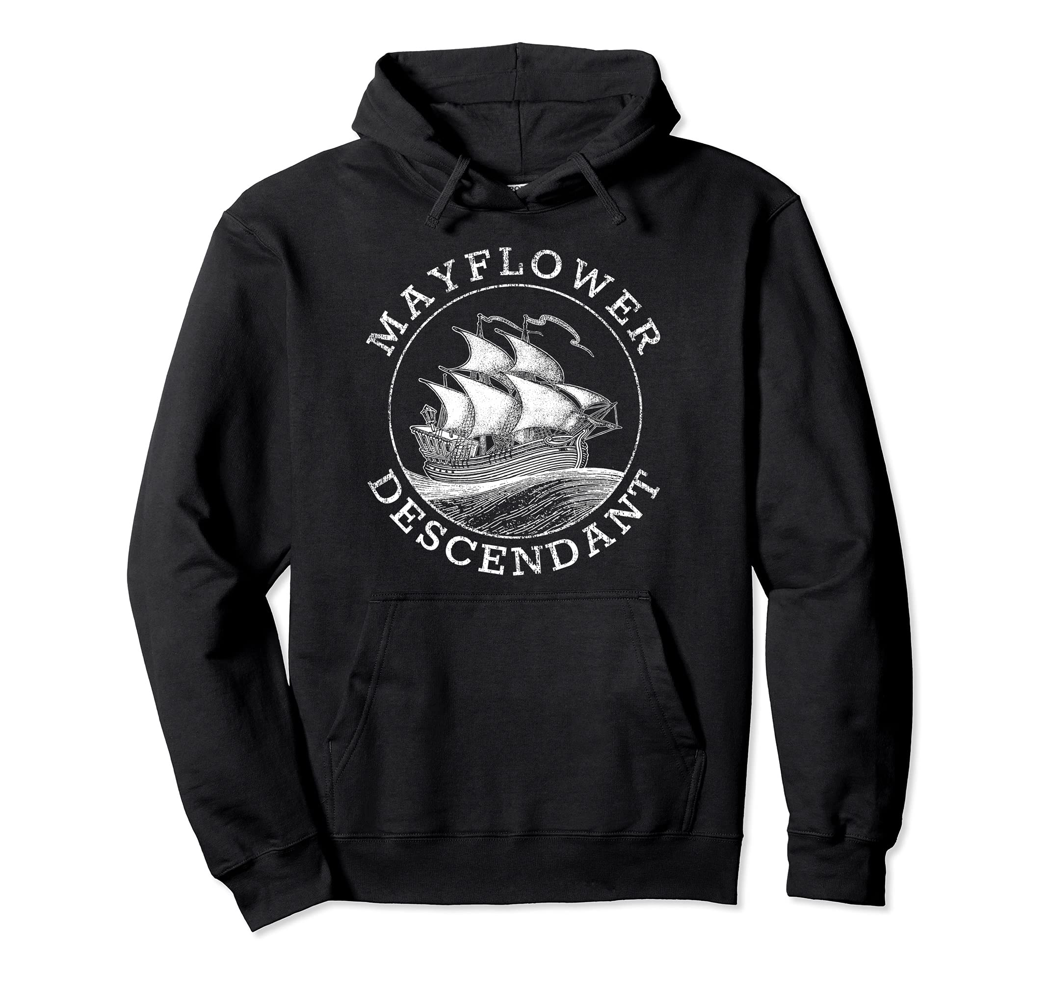 Mayflower Descendants Distressed Hoodie
Mayflower Descendants Distressed Hoodie