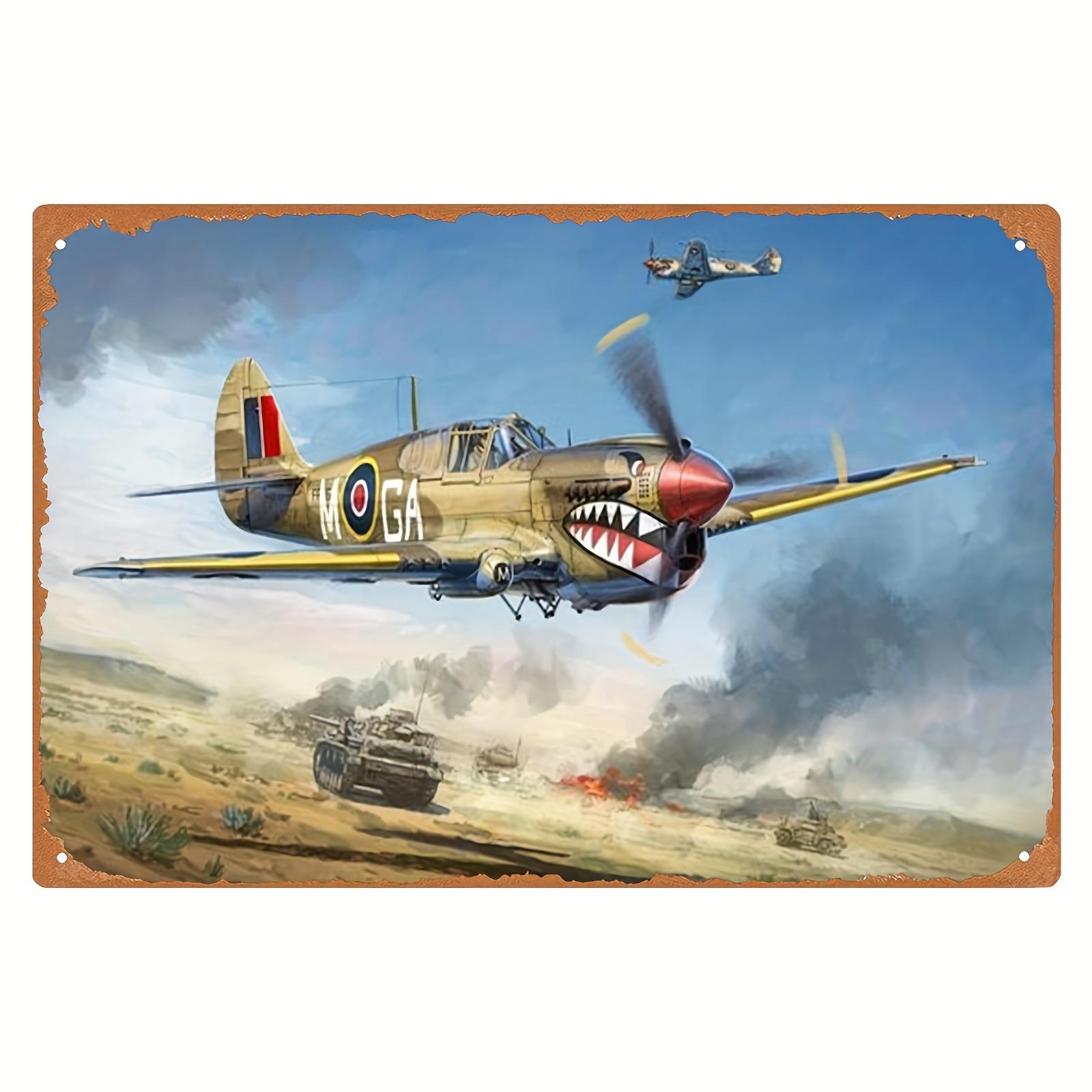 World War II Aircraft Metal Wall Hanging Vintage Sign Suitable for Coffee Shops Outdoor Spaces Game Rooms and Country Dec 20x30cm(7.8x11.8inch)
World War II Aircraft Metal Wall Hanging Vintage Sign Suitable for Coffee Shops Outdoor Spaces Game Rooms and Country Dec 20x30cm(7.8x11.8inch)