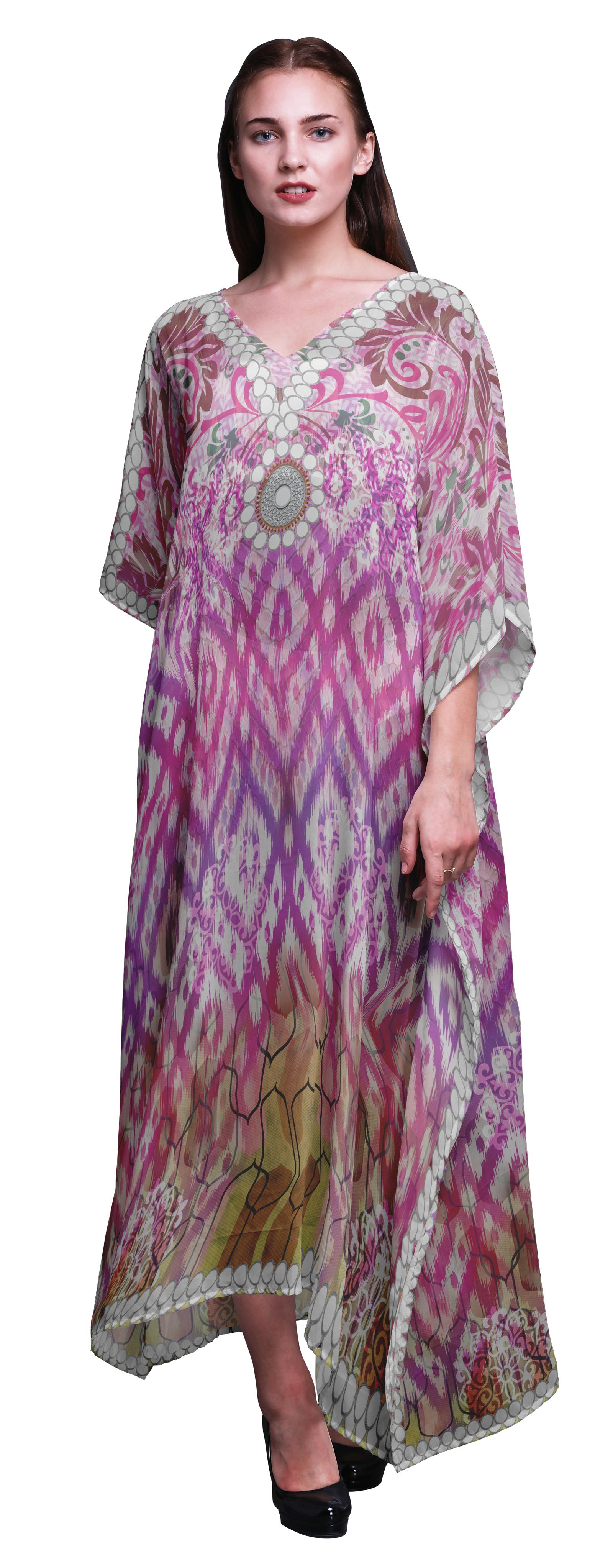 Phagun Ikat Panel Long Caftan Maxi Dress Beach Swimwear Cover up Womens XL-3X Фіолетовий
Phagun Ikat Panel Long Caftan Maxi Dress Beach Swimwear Cover up Womens XL-3X Фіолетовий