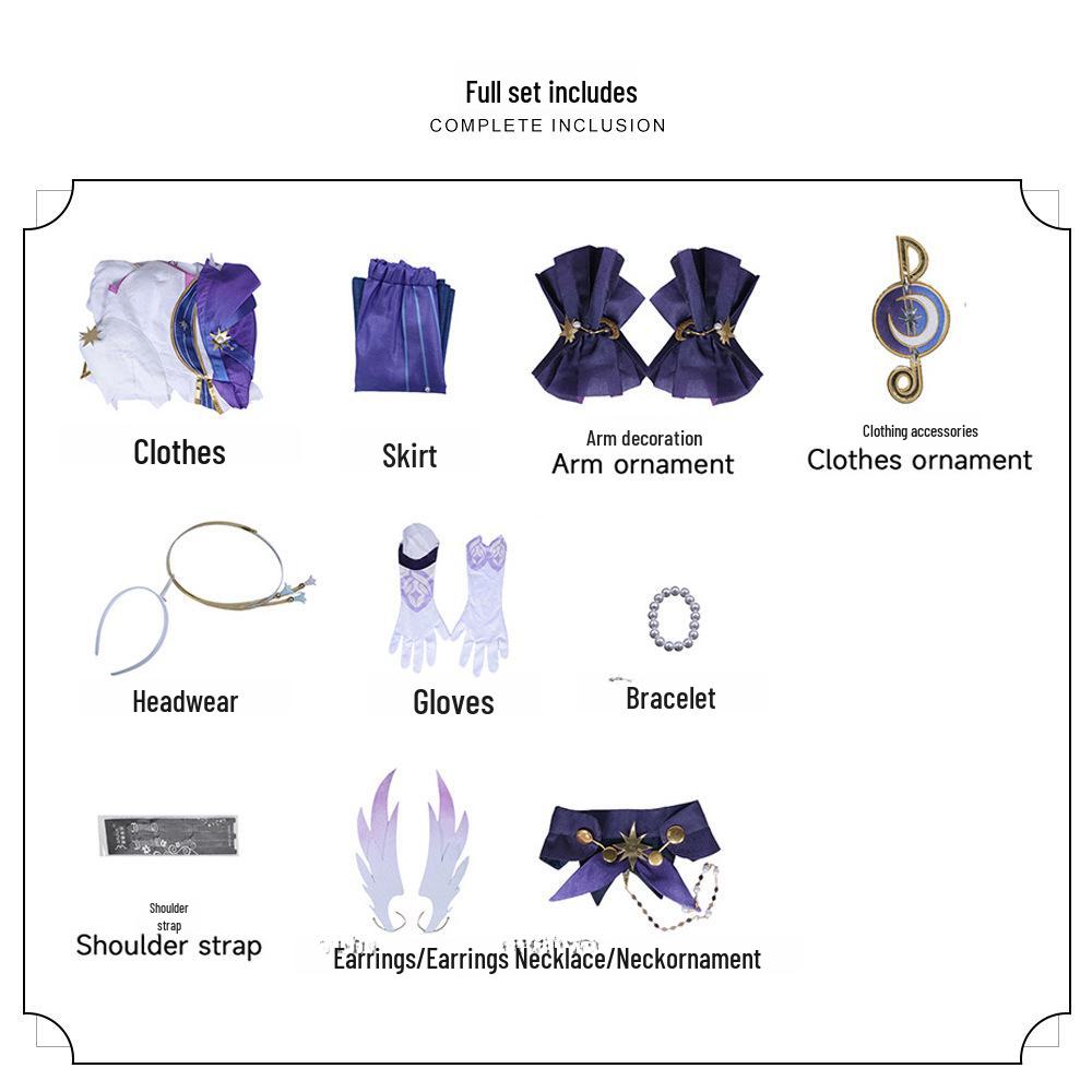 Костюм для косплея Сурка Робина: Полный набор аниме Star Railway для женщин L
Костюм для косплея Сурка Робина: Полный набор аниме Star Railway для женщин L