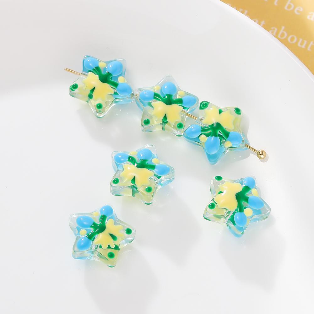 5pcs/Lot Christmas Star Glass Beads Colorful 13mm Spacer Loose Bead for DIY Bracelet Necklace Jewelry Making Accessories синий
5pcs/Lot Christmas Star Glass Beads Colorful 13mm Spacer Loose Bead for DIY Bracelet Necklace Jewelry Making Accessories синий