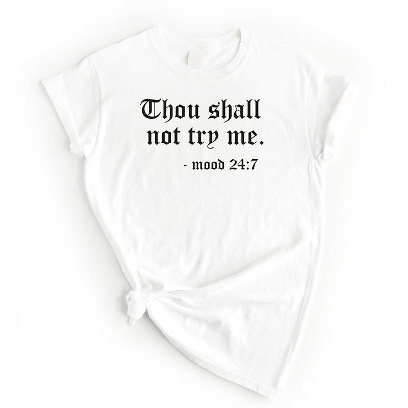 Чоу Не Должен Испытывать Меня Футболка Повседневная из Чистого Хлопка Иисус Благодать Футболка Женская Повседневная S
Чоу Не Должен Испытывать Меня Футболка Повседневная из Чистого Хлопка Иисус Благодать Футболка Женская Повседневная S