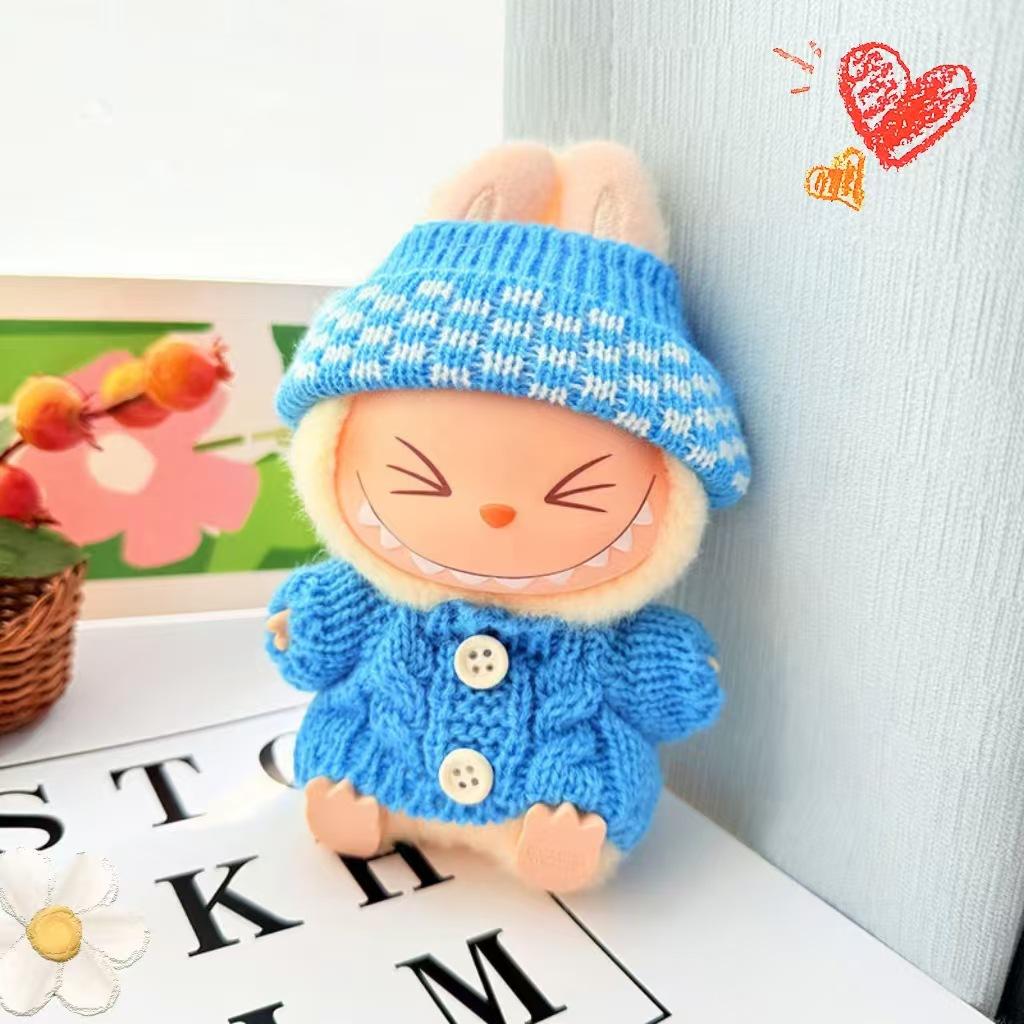 15-17cm Labubu Clothes Outfit Set for V1 V2 Cute Sitting Party Doll Sweater Hat Bag Accessories for Mini Plush Dolls Decoration No Doll синій
15-17cm Labubu Clothes Outfit Set for V1 V2 Cute Sitting Party Doll Sweater Hat Bag Accessories for Mini Plush Dolls Decoration No Doll синій