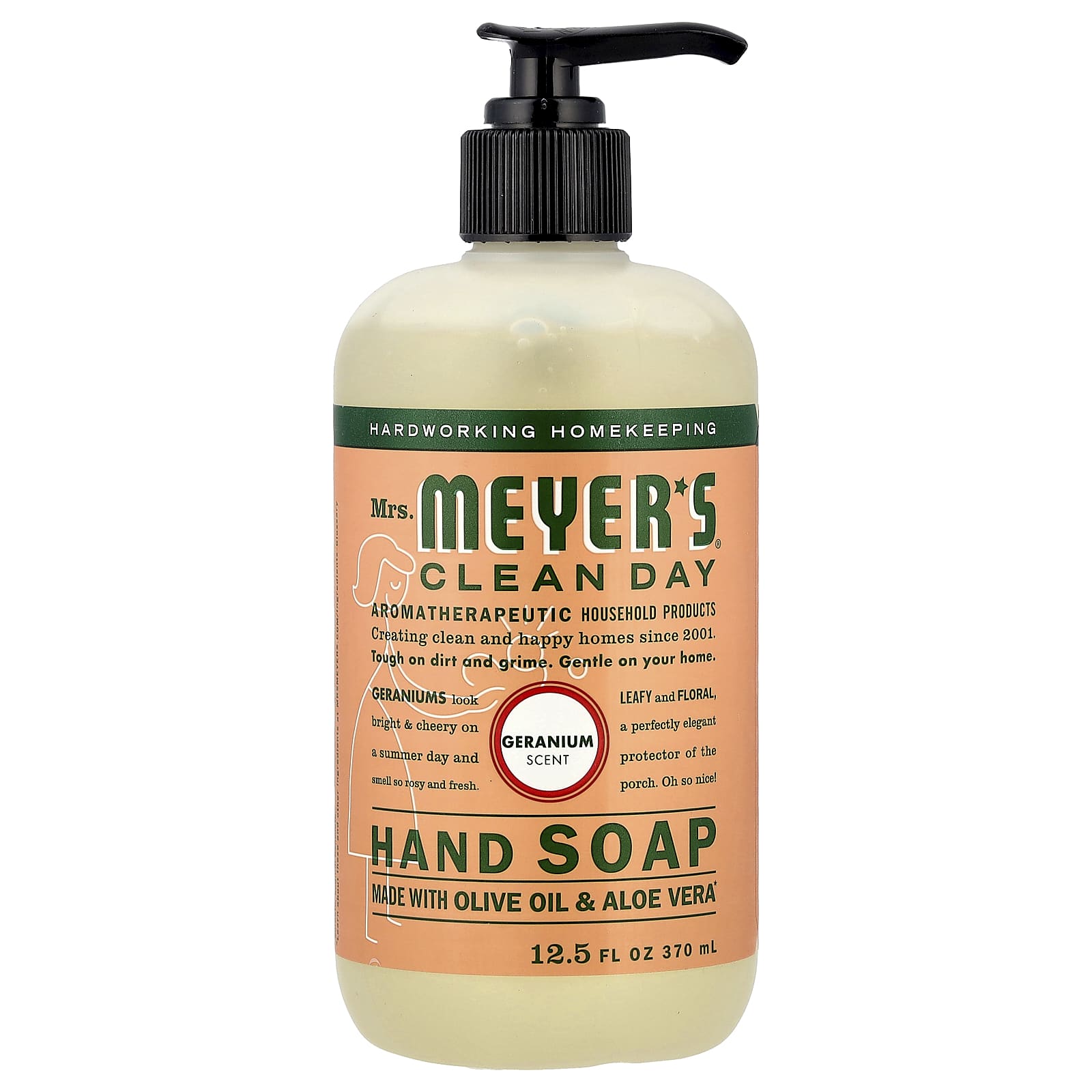 Миссис. Meyers Clean Day, Жидкое мыло для рук, Аромат герани, 370 мл (12,5 жидких унций)
Миссис. Meyers Clean Day, Жидкое мыло для рук, Аромат герани, 370 мл (12,5 жидких унций)
