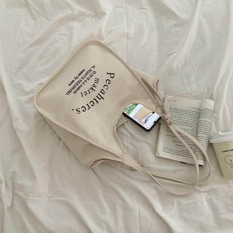 Letter Canvas Bag Large-Capacity Women S Summernewest Trendy Fashion Tote Bag All-Match Casual Women S Shoulder Underarm Bag
Letter Canvas Bag Large-Capacity Women S Summernewest Trendy Fashion Tote Bag All-Match Casual Women S Shoulder Underarm Bag