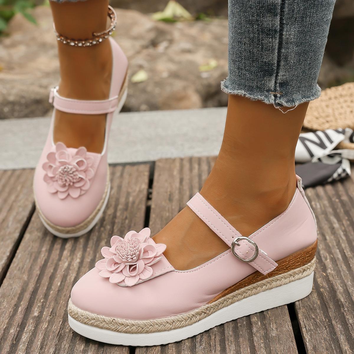 Fashion Plus Size Shoes for Women Autumn 2025 Fashion Platform Wedges Buckle Strap Flats Shoes Zapatos De Mujer with Flower Footwear 43 рожевий
Fashion Plus Size Shoes for Women Autumn 2025 Fashion Platform Wedges Buckle Strap Flats Shoes Zapatos De Mujer with Flower Footwear 43 рожевий