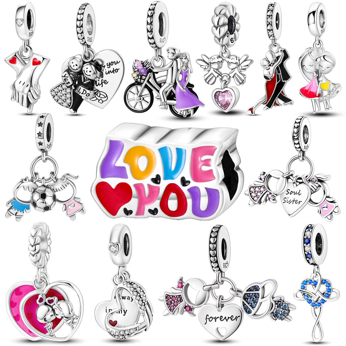 Подвески Love You из серебра 925 пробы Forever Lover для девочек и мальчиков, свадебные очаровательные бусины, подходят для браслета, ожерелья, ювелирные изделия своими руками
Подвески Love You из серебра 925 пробы Forever Lover для девочек и мальчиков, свадебные очаровательные бусины, подходят для браслета, ожерелья, ювелирные изделия своими руками