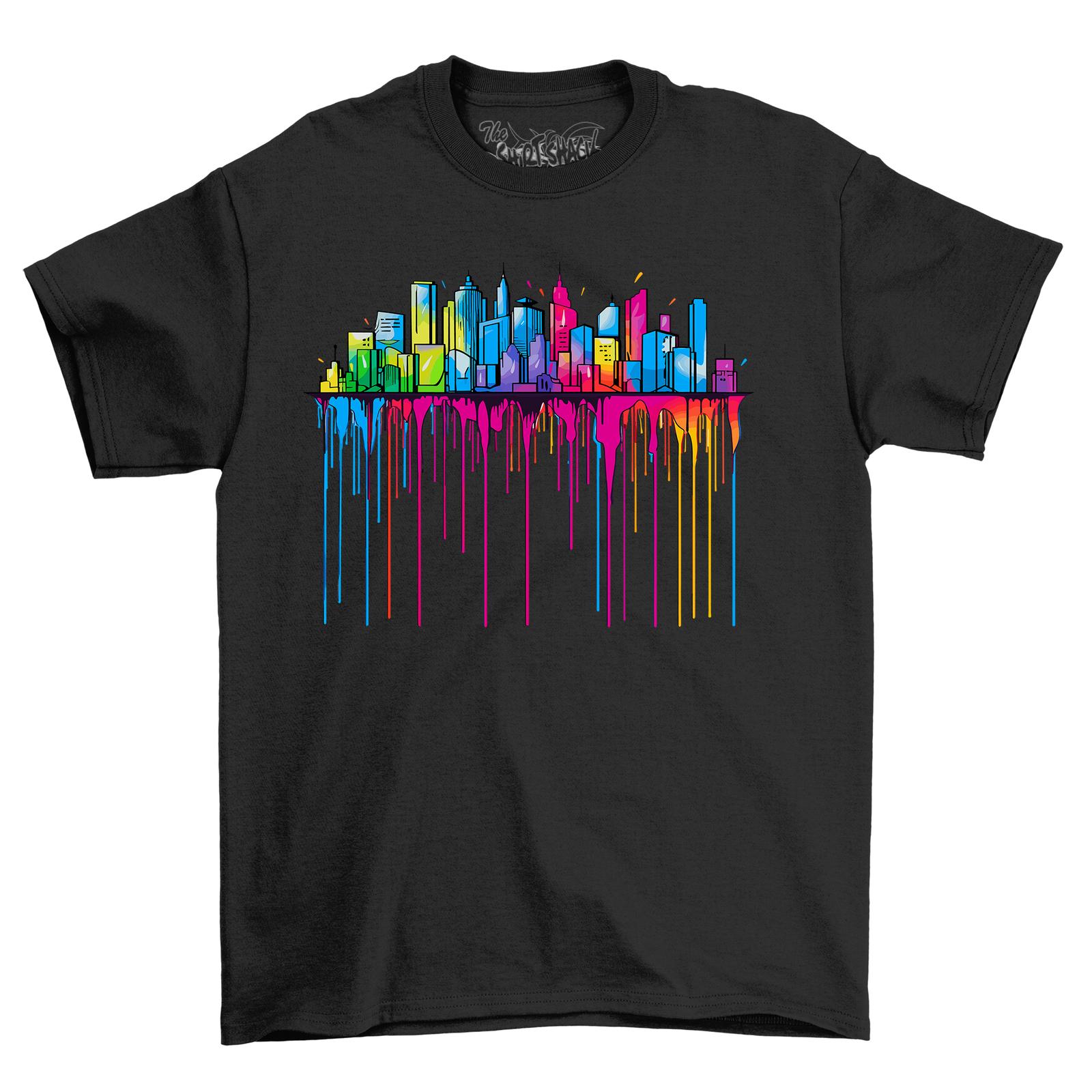 City Paint Drip Design T-Shirt Mens Womens Tees Top - Funny and Vibrant! Show off your love for urban S
City Paint Drip Design T-Shirt Mens Womens Tees Top - Funny and Vibrant! Show off your love for urban S