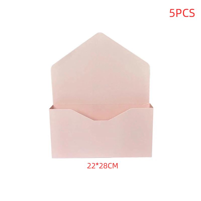 5Pcs Creative Envelope Flower Boxes Hand-folded Flowers Gift Bag Florist Bouquet Packaging Materials DIY Wedding Party Supplies
5Pcs Creative Envelope Flower Boxes Hand-folded Flowers Gift Bag Florist Bouquet Packaging Materials DIY Wedding Party Supplies