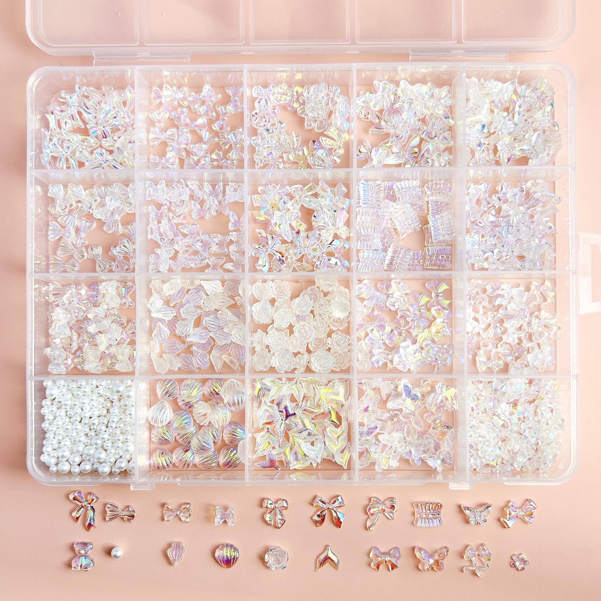 Multi-grid Nail Art Jewelry: Mix & Match Flowers, Butterflies, Hearts, Rhinestones, Pearls
Multi-grid Nail Art Jewelry: Mix & Match Flowers, Butterflies, Hearts, Rhinestones, Pearls