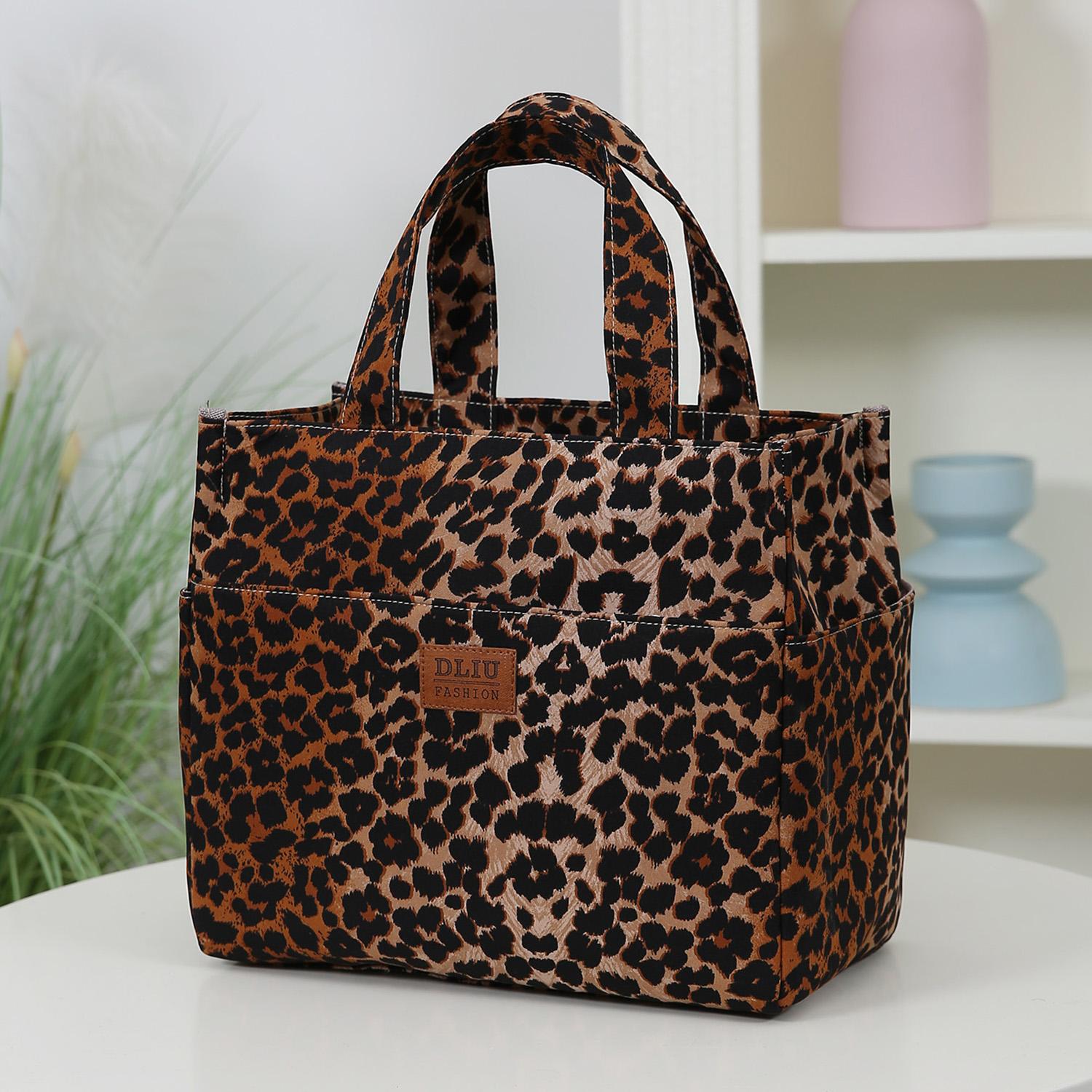 Large capacity, thickened fabric, tote bag, cloth bag, lunch bag, work style, miscellaneous bag, leopard print pattern, handbag
Large capacity, thickened fabric, tote bag, cloth bag, lunch bag, work style, miscellaneous bag, leopard print pattern, handbag