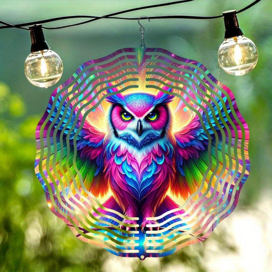Rainbow Winged Owl Wind Chime 3D Metal Garden Decor Soothing Sounds Outdoor Patio Wedding Birthday Christmas Gift Night Sky Design
Rainbow Winged Owl Wind Chime 3D Metal Garden Decor Soothing Sounds Outdoor Patio Wedding Birthday Christmas Gift Night Sky Design