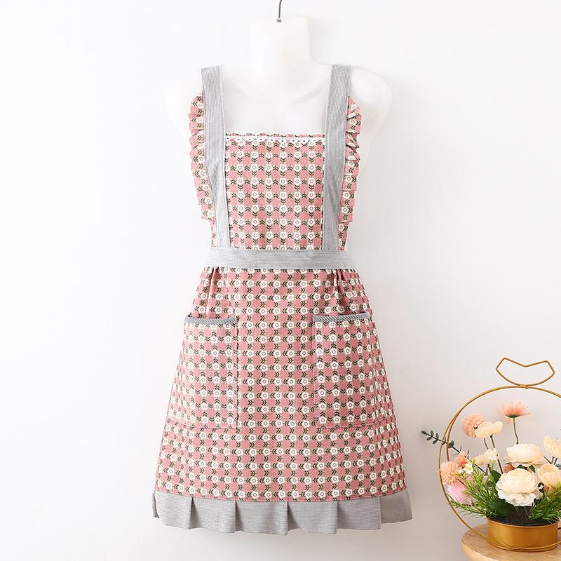 Fashion Princess Dress Double Pocket Anti-Stain Ladies Apron Kitchen Cooking Lace Cleaning Waist
Fashion Princess Dress Double Pocket Anti-Stain Ladies Apron Kitchen Cooking Lace Cleaning Waist