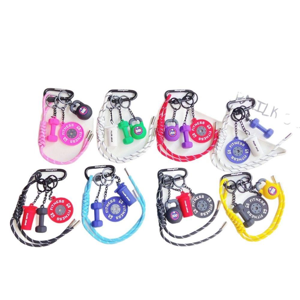 with D-shaped Buckle Barbell Plates Key Chain Kettlebells Fitness Series Pendant Gifts Style 5
with D-shaped Buckle Barbell Plates Key Chain Kettlebells Fitness Series Pendant Gifts Style 5
