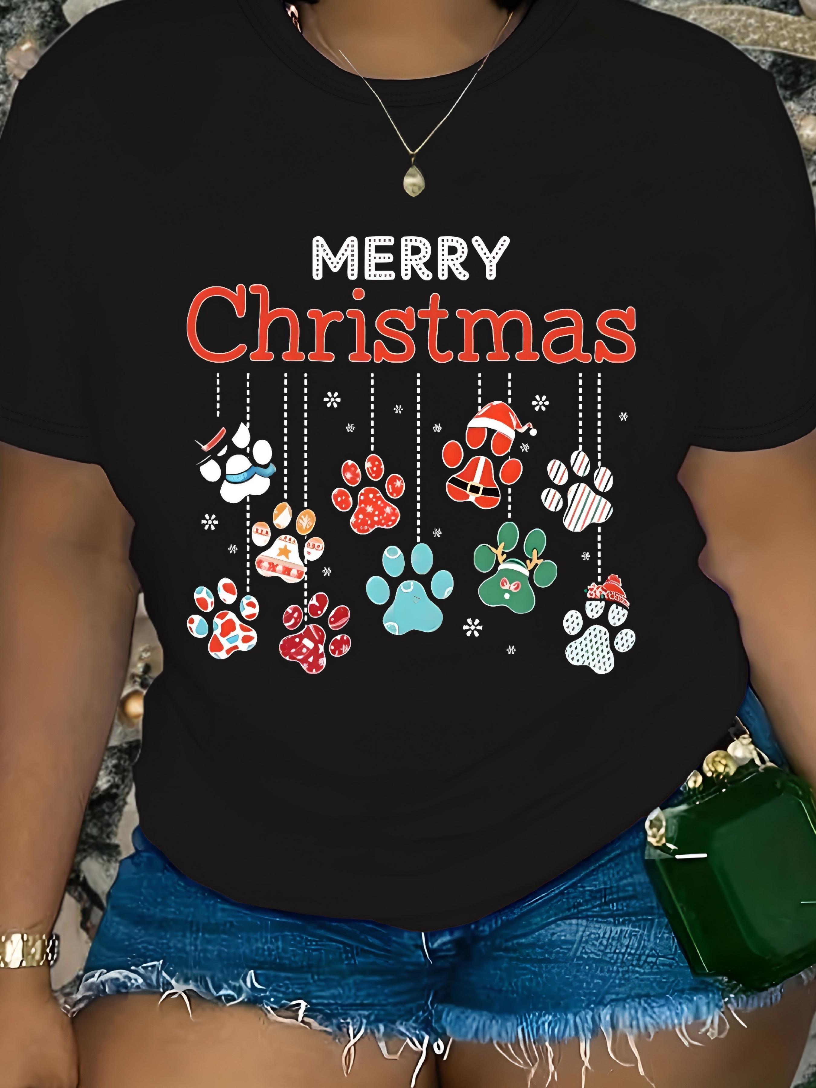 Plus Size, Plus Size Merry Christmas Paw Graphic Print Tee - Casual Crew Neck Short Sleeve Top for Women | Soft Polyester Blend | Machine Washable S разноцветный
Plus Size, Plus Size Merry Christmas Paw Graphic Print Tee - Casual Crew Neck Short Sleeve Top for Women | Soft Polyester Blend | Machine Washable S разноцветный