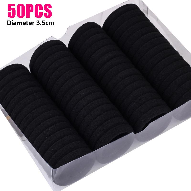50pcs Black Hair Bands for Women Girls Step Size Hair Elastic Rubber Bands Basic Hair Ties Rope Ponytail Holder Hairbands Thick Diameter 5.2cm
50pcs Black Hair Bands for Women Girls Step Size Hair Elastic Rubber Bands Basic Hair Ties Rope Ponytail Holder Hairbands Thick Diameter 5.2cm