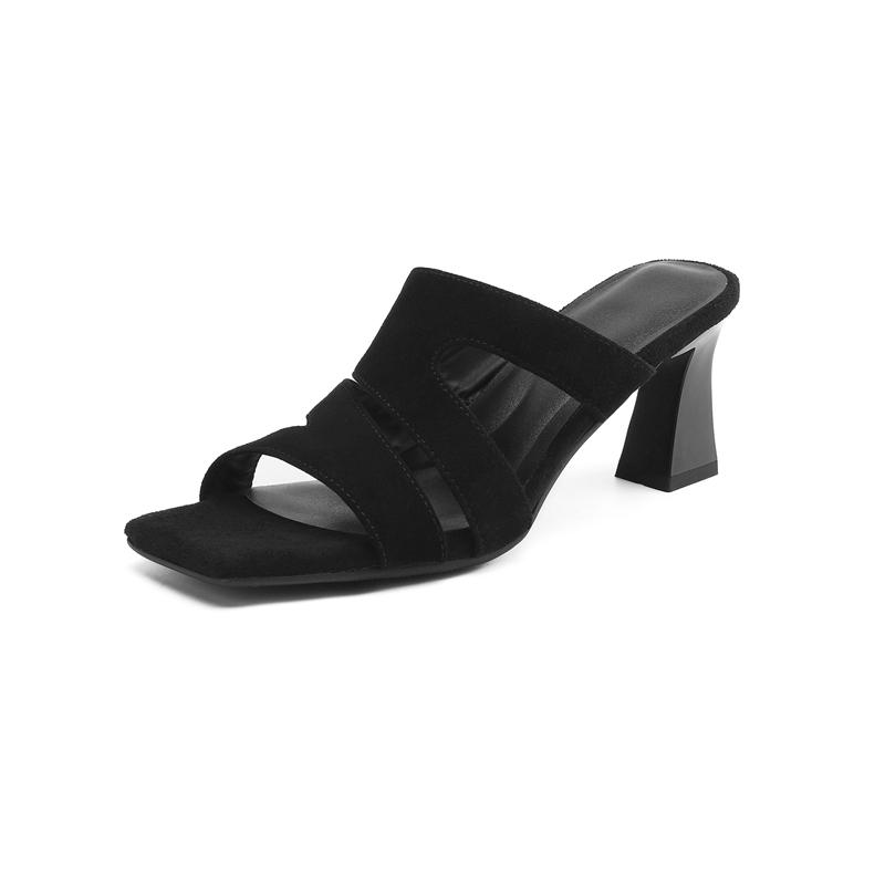 Fashion Women s new summer square head genuine leather sheepskin high-heeled high-heeled oversized open toe breathable sandals 220 чёрный
Fashion Women s new summer square head genuine leather sheepskin high-heeled high-heeled oversized open toe breathable sandals 220 чёрный