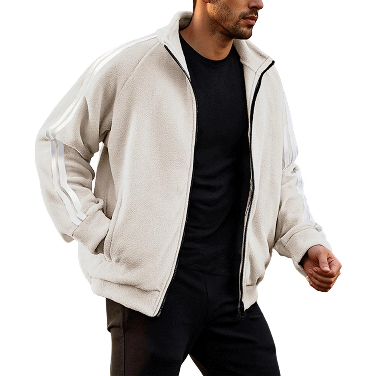 Men s And Women s Casual Double-sided Fleece Warm Jacket, Men s Striped Design Solid Color Zipper Stand-up Collar Sports Jacket XXL бежевий
Men s And Women s Casual Double-sided Fleece Warm Jacket, Men s Striped Design Solid Color Zipper Stand-up Collar Sports Jacket XXL бежевий