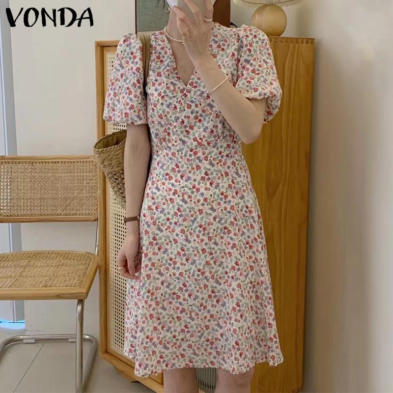 VONDA с коротким рукавом и цветочным принтом женское летнее короткое платье для отдыха
VONDA с коротким рукавом и цветочным принтом женское летнее короткое платье для отдыха