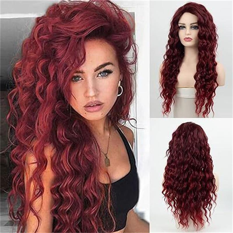 Reddish Brown Curly Synthetic Wigs for Women Long Hair Natural Hairline Heat Resistant Cosplay Lolita Wig Drag Queen
Reddish Brown Curly Synthetic Wigs for Women Long Hair Natural Hairline Heat Resistant Cosplay Lolita Wig Drag Queen