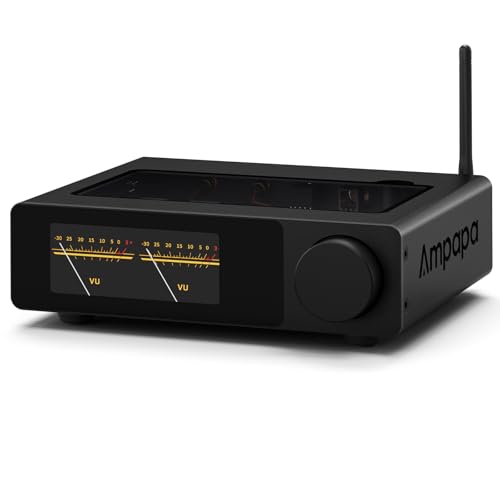 Ampapa 2-Channel Bluetooth Amplifier: HiFi 300W x2 Stereo Amplifier with BT 5.2 | HPF | Digital VU Meter | SUB Pre-Out | TRS Balanced Input | Tone Con
Ampapa 2-Channel Bluetooth Amplifier: HiFi 300W x2 Stereo Amplifier with BT 5.2 | HPF | Digital VU Meter | SUB Pre-Out | TRS Balanced Input | Tone Con
