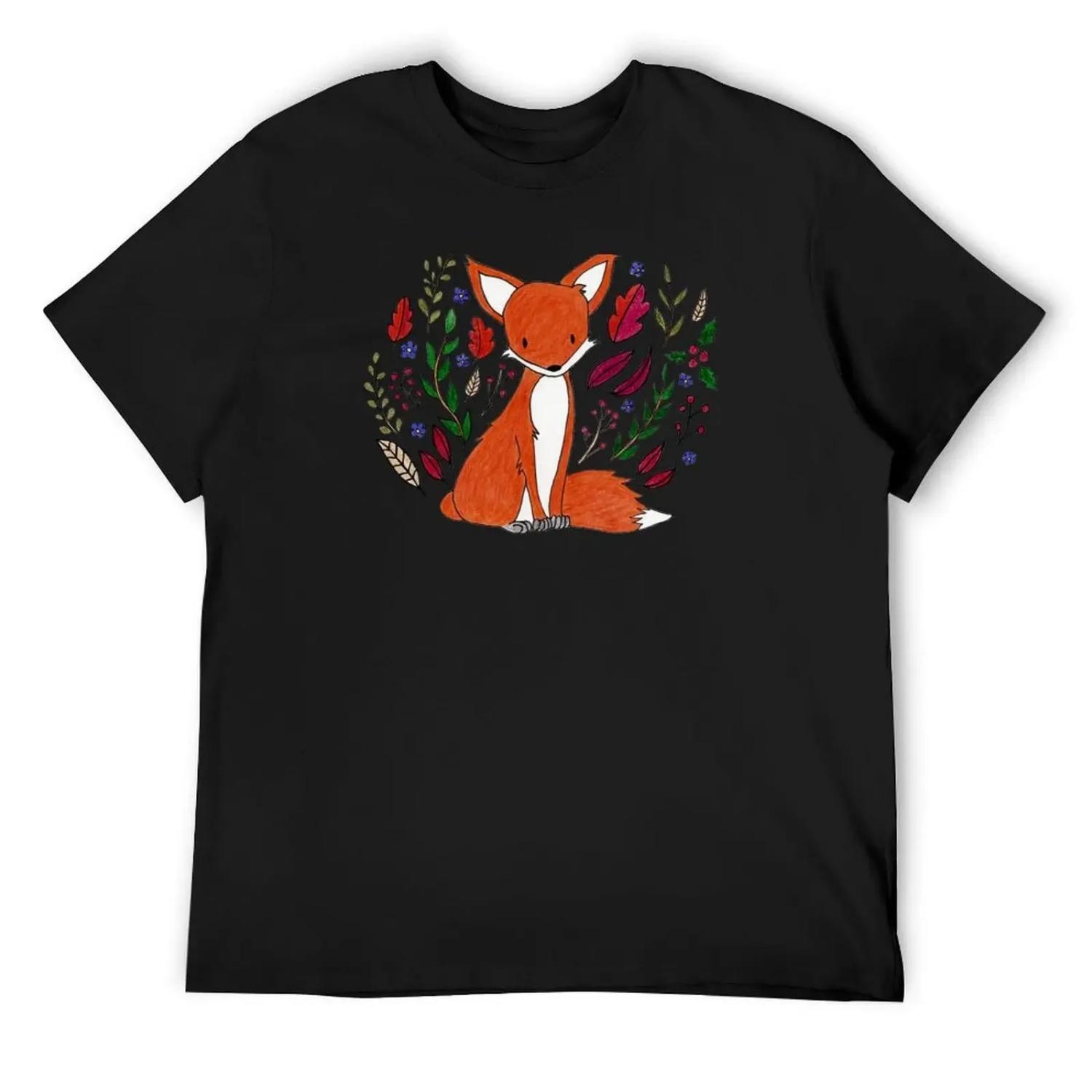 Fall Fox T-Shirt man t shirt funny shirt cotton kawaii clothes Men s t-shirts XXXXXL чорний
Fall Fox T-Shirt man t shirt funny shirt cotton kawaii clothes Men s t-shirts XXXXXL чорний