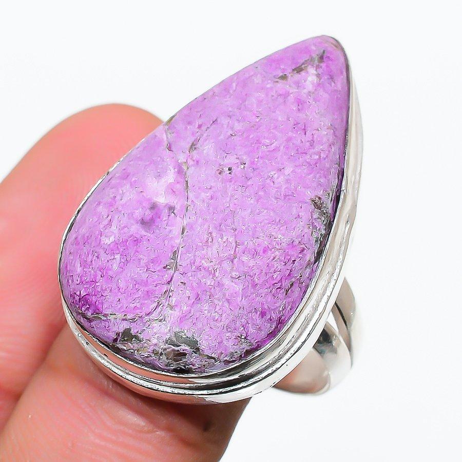 Этническое ювелирное кольцо ручной работы с драгоценным камнем Пурпурит, размер 9 SR-5521
Этническое ювелирное кольцо ручной работы с драгоценным камнем Пурпурит, размер 9 SR-5521