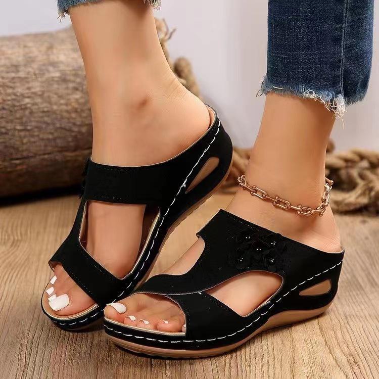 2026 Summer Women s Wedge Heel Sandals - European & American Style with Floral Design 43 чорний
2026 Summer Women s Wedge Heel Sandals - European & American Style with Floral Design 43 чорний