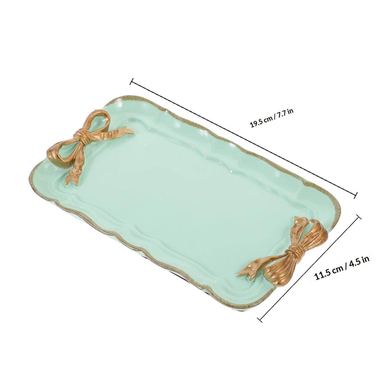 Vintage Resin Fruit Plate Rectangular Serving Tray Decorative Tableware for Coffee Table Home Office Party Picnic Jewelry світло-зелений колір
Vintage Resin Fruit Plate Rectangular Serving Tray Decorative Tableware for Coffee Table Home Office Party Picnic Jewelry світло-зелений колір