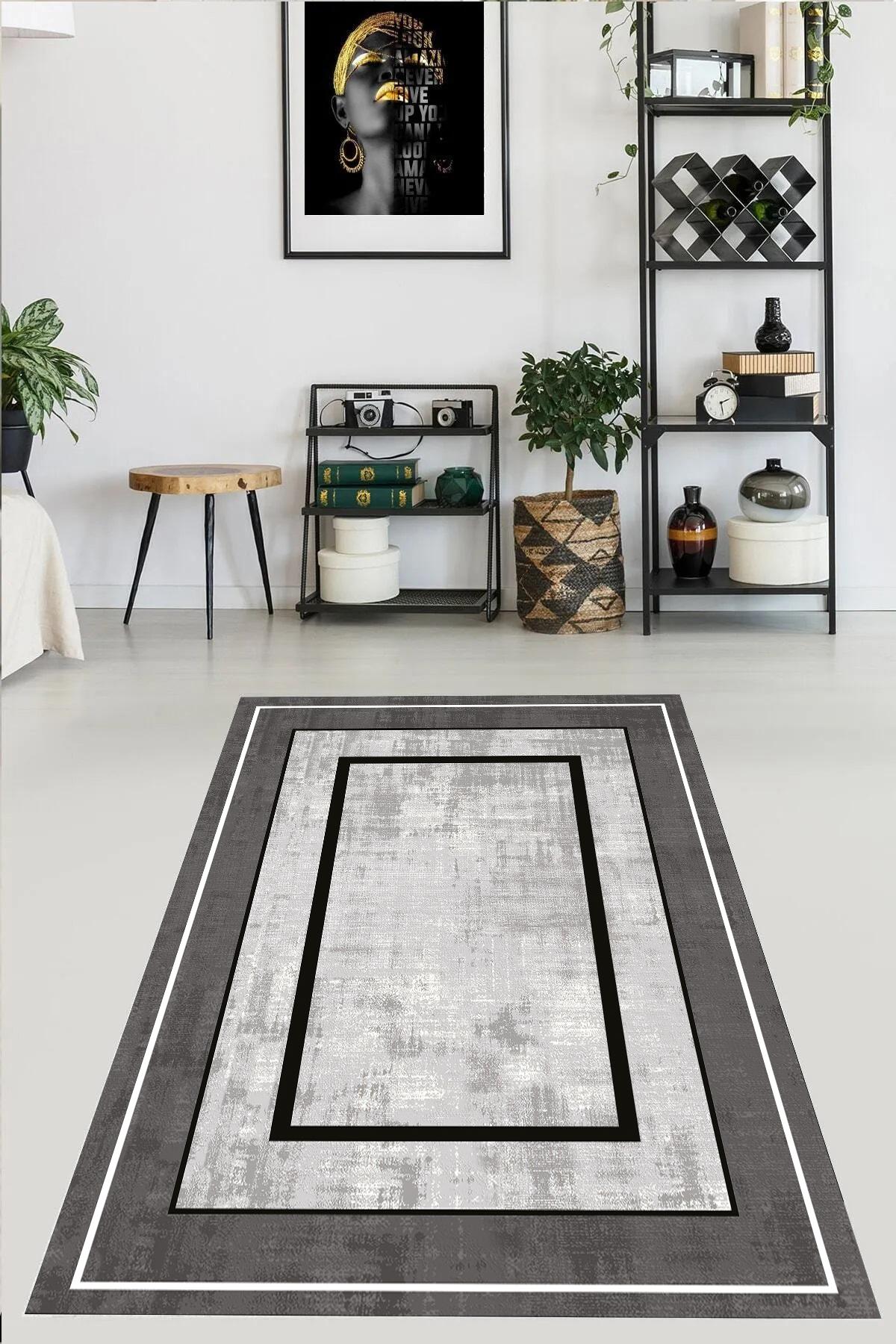YTRHOME Home Modern E1083 Нескользящая точечная основа с цифровой печатью нового поколения, ковер для гостиной, кухни, прихожей и напольный коврик 50 x 80 серый/чёрный
YTRHOME Home Modern E1083 Нескользящая точечная основа с цифровой печатью нового поколения, ковер для гостиной, кухни, прихожей и напольный коврик 50 x 80 серый/чёрный