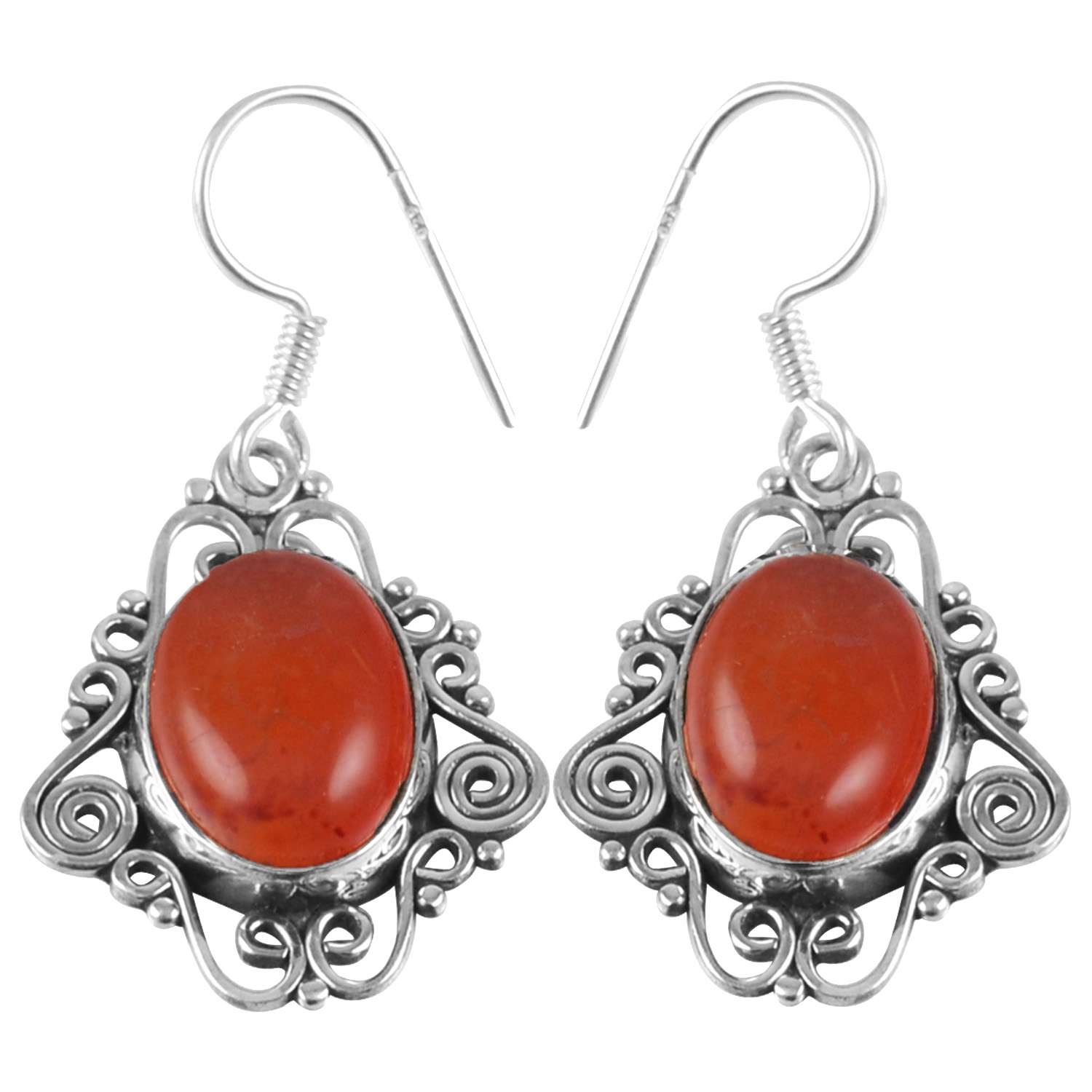 Carnelian Gemstone Earrings Solid 925 Sterling Silver Handmade Earrings Jewelry Gift For Women And Girls E-1918
Carnelian Gemstone Earrings Solid 925 Sterling Silver Handmade Earrings Jewelry Gift For Women And Girls E-1918