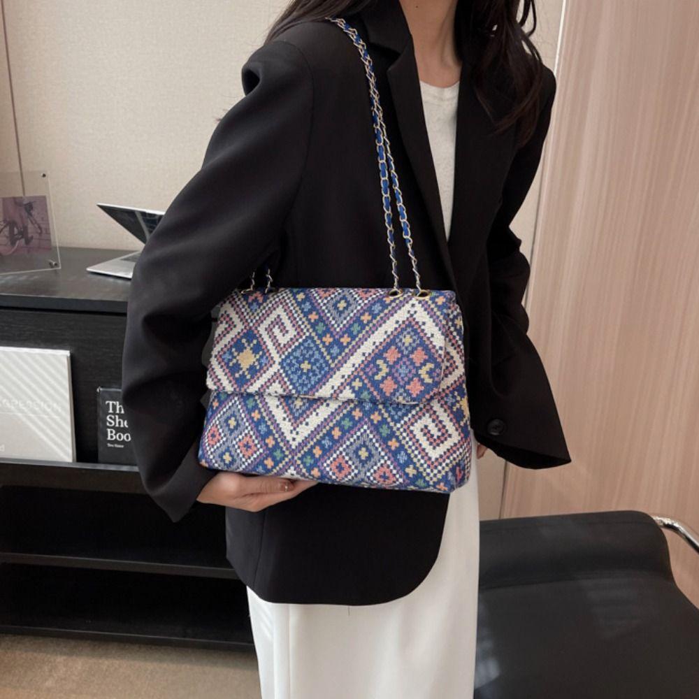 Underarm Bag Ethnic Style Shoulder Bag Stripe Embroidery Flower Handbag Streetwear красный
Underarm Bag Ethnic Style Shoulder Bag Stripe Embroidery Flower Handbag Streetwear красный